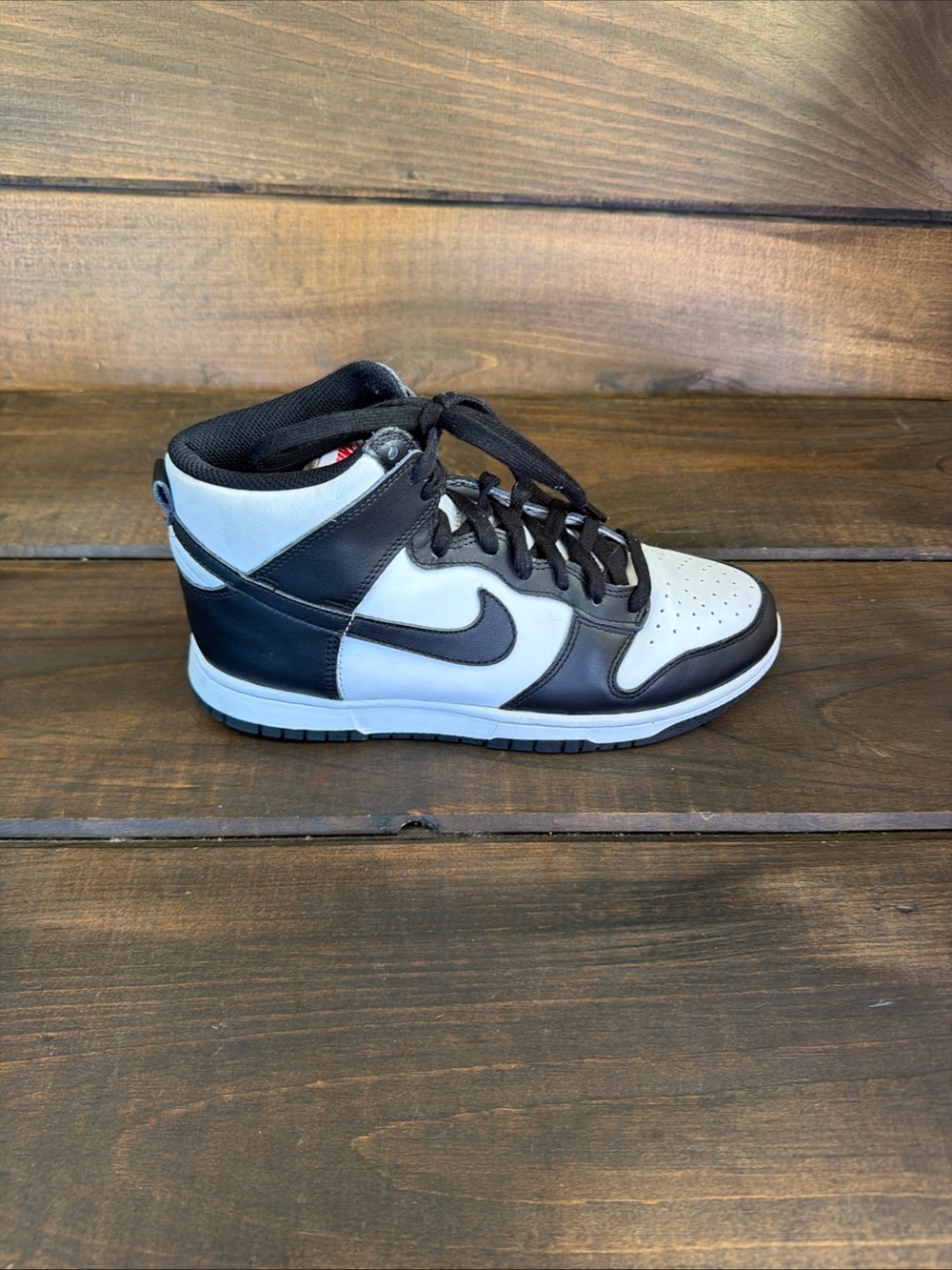 Nike Dunk High Retro Panda Black & White Sneakers Shoes Women Size 8.5